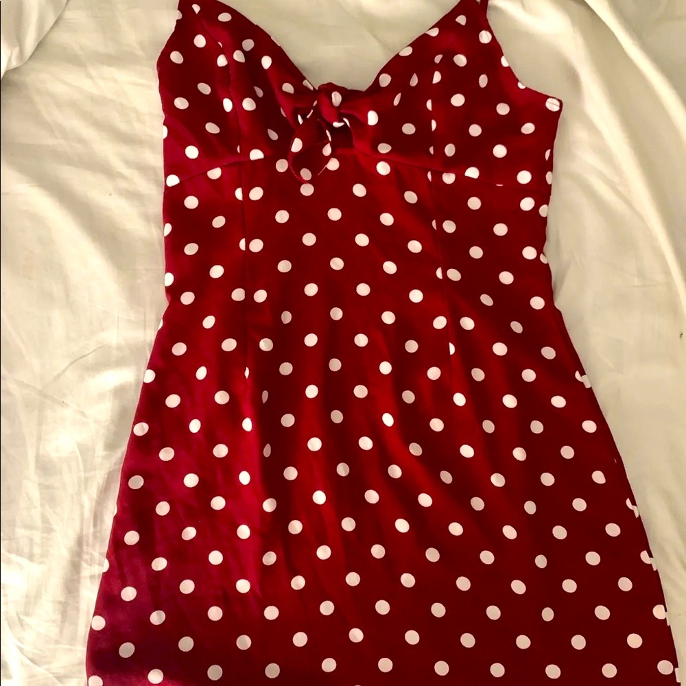 Nasty Gal Spaghetti Strap Dress dot to go Polkadot